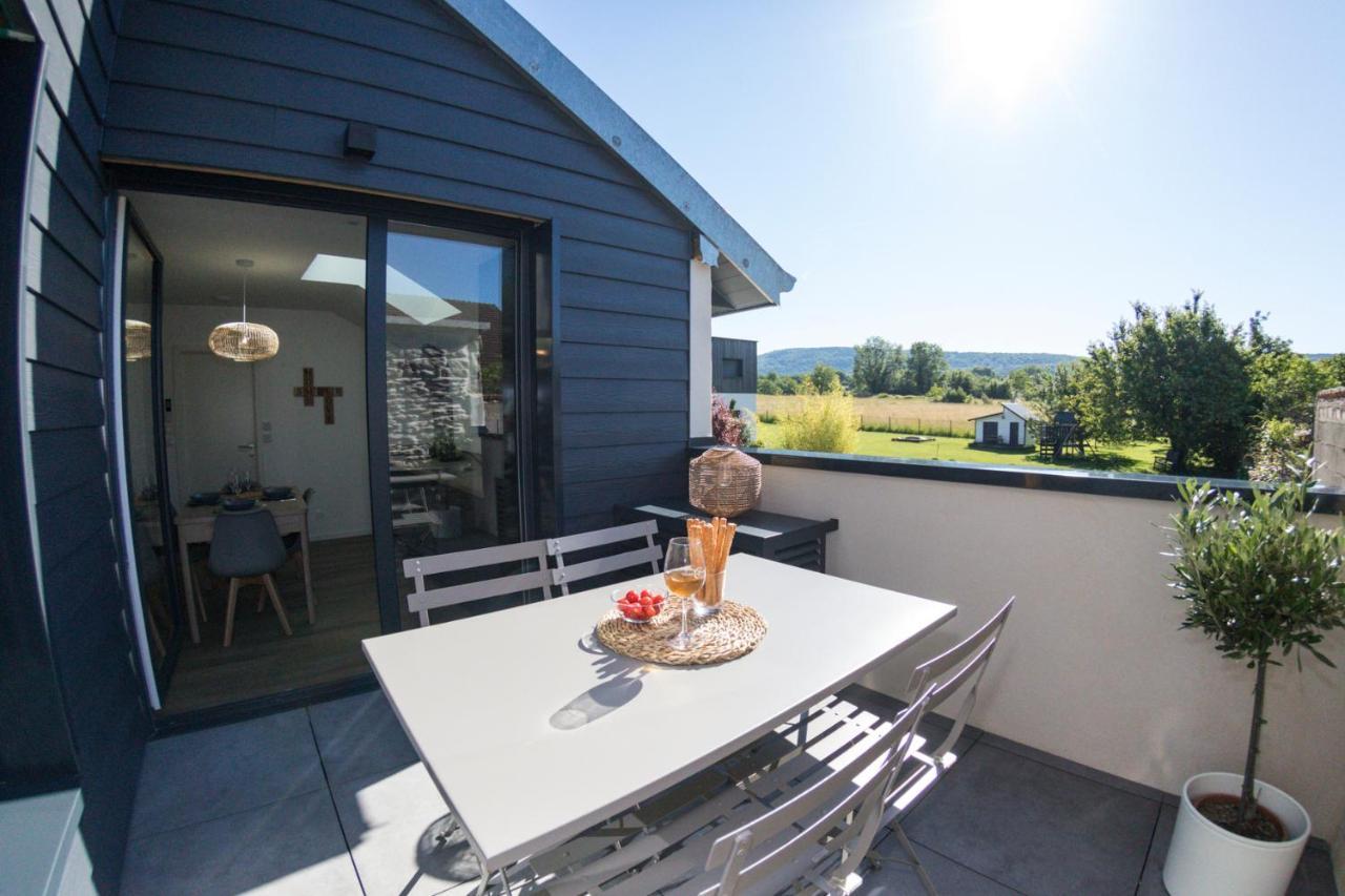 Appart-Hotel N 3 Avec Terrasse, Piscine, Petit-Dejeuner Et Parking Prive Chouzelot 外观 照片